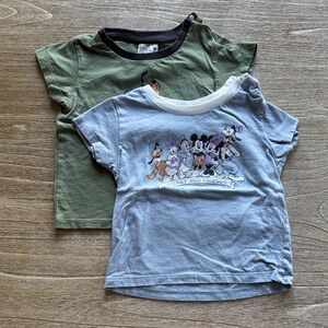 Uniqlo Disney Tshirts Toddler Baby 12-18M (Set of 2)